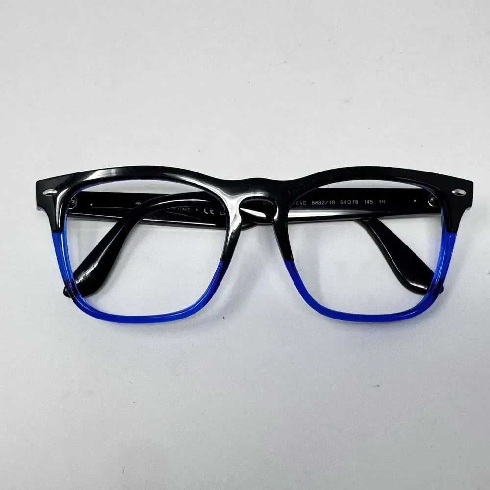 Ray-Ban RB4487 Steve 6632/19 Black Blue Sunglass / Eyeglass Frames 54-18-145